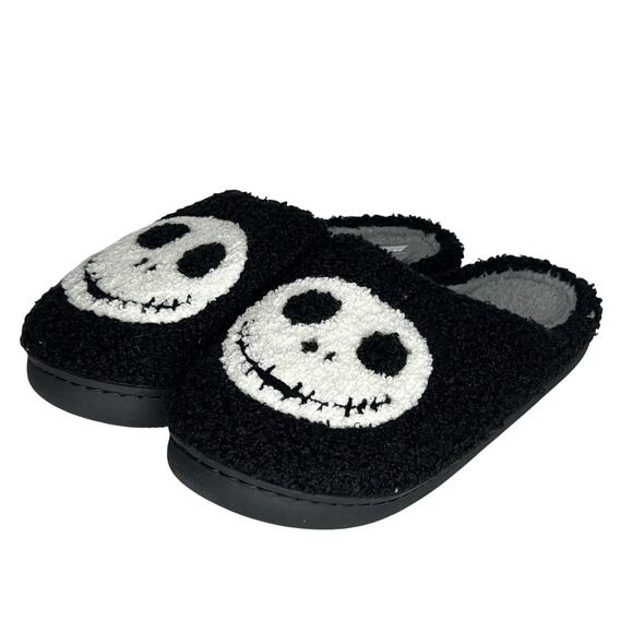 Disney Nightmare Christmas Jack Plush Cozy Slippers M/L Adult Slip On Shoes NEW - Picture 1 of 6